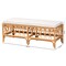 Bali & Pari Ibiza Modern bohemian Natural Brown Rattan Bench 239-13581-ZORO - alternate 4